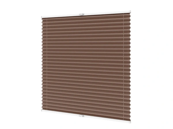 Plisé rolety LUX - látka Woody brown 11056 - PEARL 1