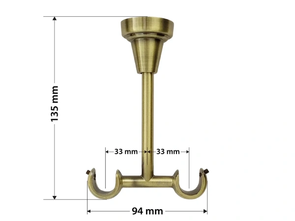 Garniža 16x16mm - 2rady - TODI MAX - antik 5