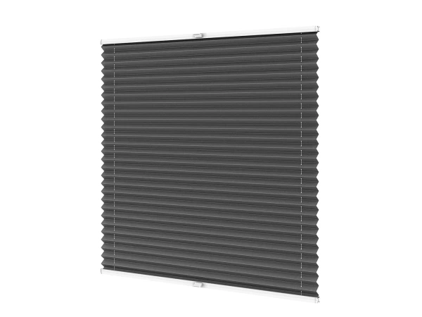 Plisé rolety LUX - látka Asphalt 11196 - BLACKOUT (zatemňujúca) 1