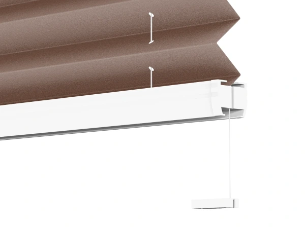 Plisé rolety LUX - látka Woody brown 11056 - PEARL 6