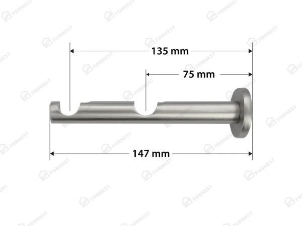 Garniža 16x16mm - 2rady - GUĽA CRYSTAL - satin 3