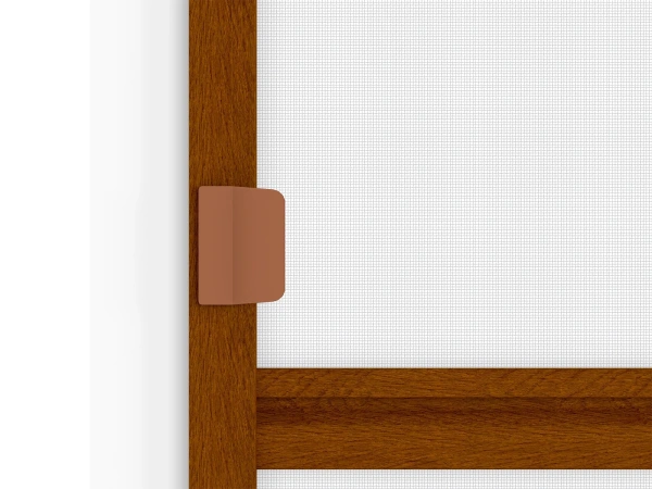 Siete proti hmyzu na DVERE - pántové - DUB ZLATÝ - drevoimitácia - s priečkou 5