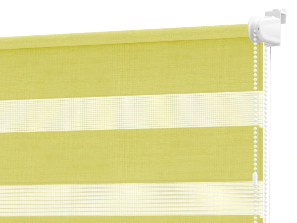 Roleta MINI+ deň a noc - látka Bahama 1807 - limetková