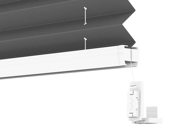 Plisé rolety LUX - látka Asphalt 11196 - BLACKOUT (zatemňujúca) 4