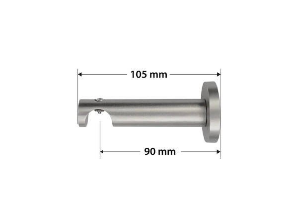 Garniža 19mm - drážková tyč - 1rad - LIST ROSE - satin 3