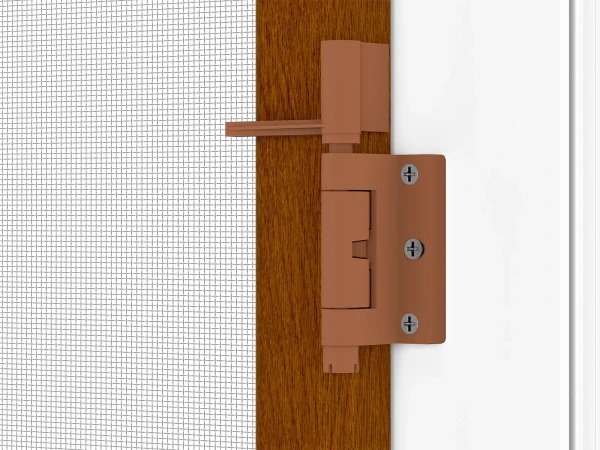 Siete proti hmyzu na DVERE - pántové - DUB ZLATÝ - drevoimitácia - s priečkou 9