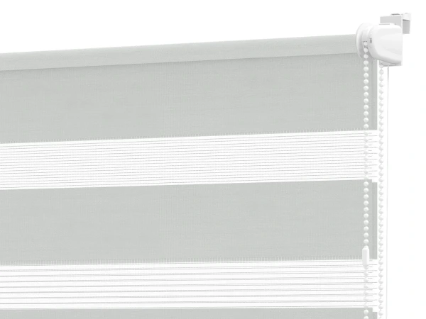 Roleta MINI+ deň a noc - látka Zakynthos 12 - sivá