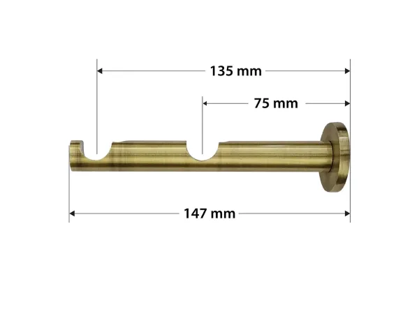 Garniža 16x16mm - 2rady - MILANO CRYSTAL - antik 4