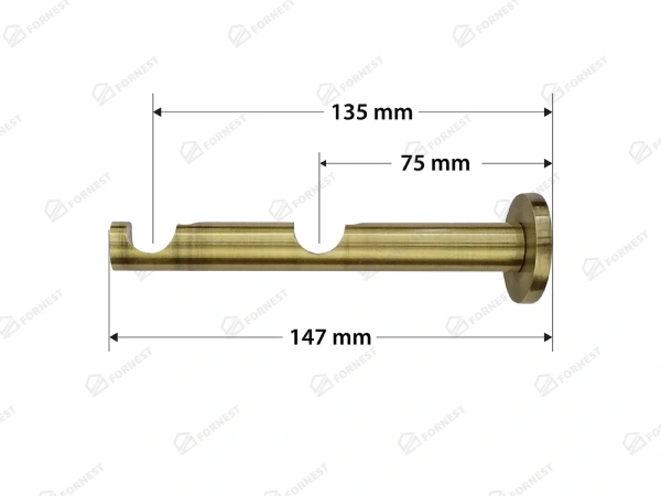 Garniža 16x16mm - 2rady - VOLEO - antik 3