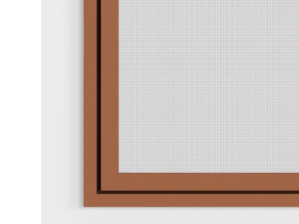 Siete proti hmyzu na DVERE - pántové v ráme SMART - HNEDÁ - RAL 8003 - bez priečky 6