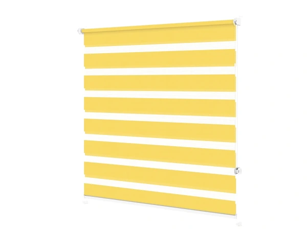 Roleta MINI - deň a noc - látka Zakynthos 15 - žltá 1
