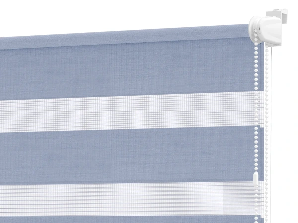 Roleta MINI+ deň a noc - látka Bahama 1808 - modrá