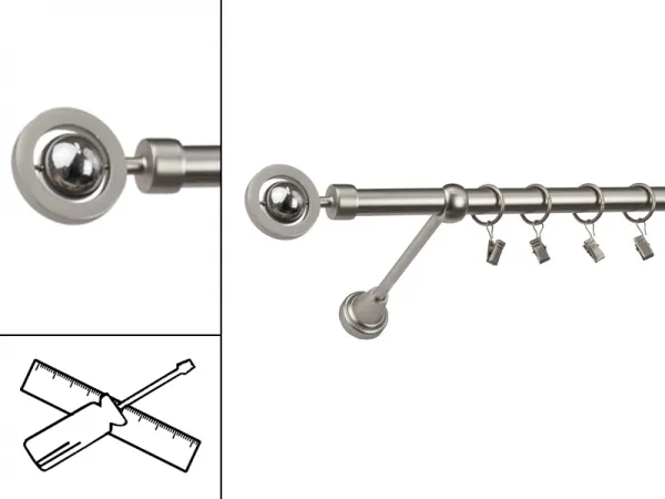 Garniža 19mm - 1rad - JUPITER - satin