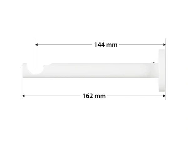 Garniža 19mm obyčajná tyč - 1rad - VALEC - čierno biela 3
