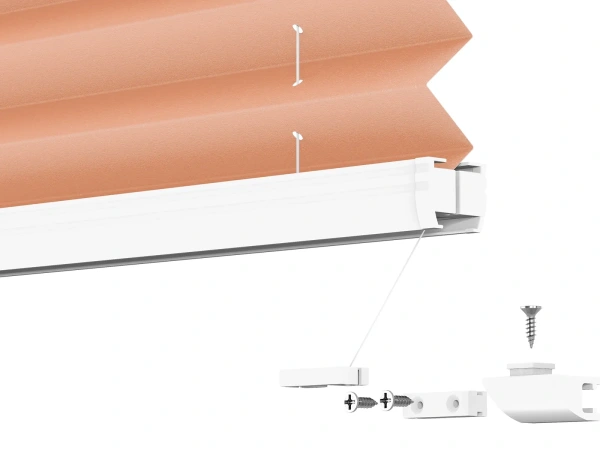 Plisé rolety LUX - látka Coral 11074 - PEARL 9