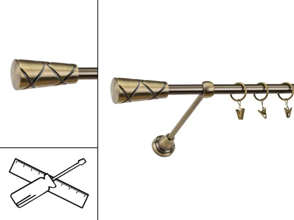 Garniža 16mm - 1rad - TRAPEZIUM - antik