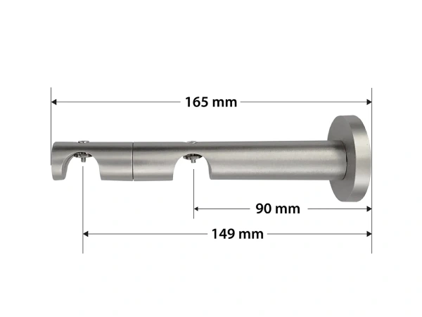 Garniža 19x19mm - drážková tyč - 2rady - SEVILLA - satin 3