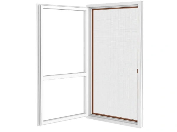 Siete proti hmyzu na DVERE - pántové v ráme SMART - HNEDÁ - RAL 8003 - bez priečky 3