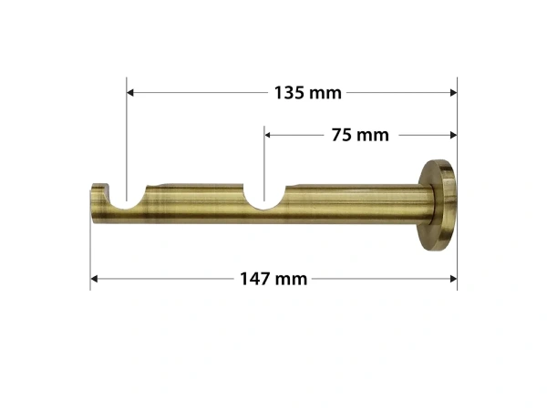 Garniža 16x16mm - 2rady - GUĽA AZUR - antik 3
