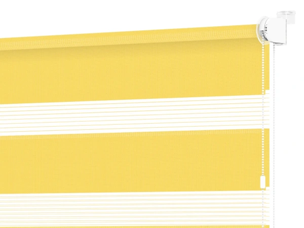 Roleta MINI - deň a noc - látka Zakynthos 15 - žltá