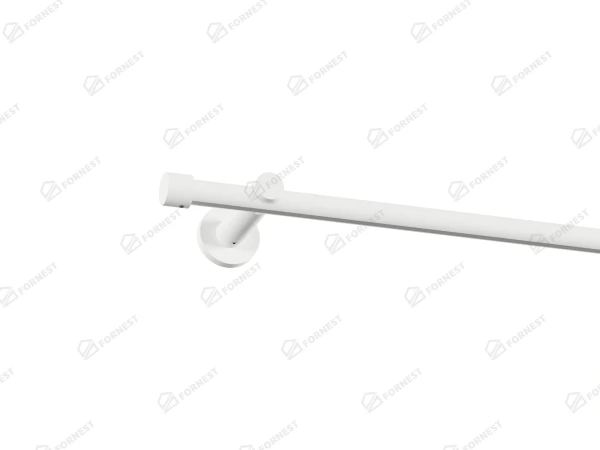 Garniža 19mm drážková tyč - 1rad - PULLO - biela 1