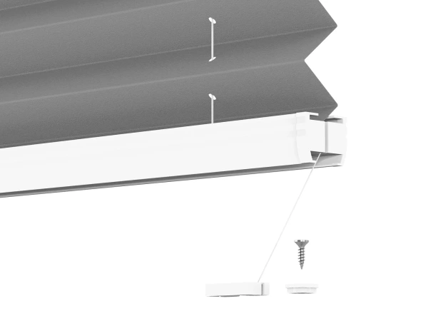 Plisé rolety LUX - látka Soft grey 11194 - BLACKOUT (zatemňujúca) 7