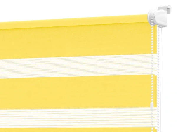 Roleta MINI+ deň a noc - látka Zakynthos 15 - žltá