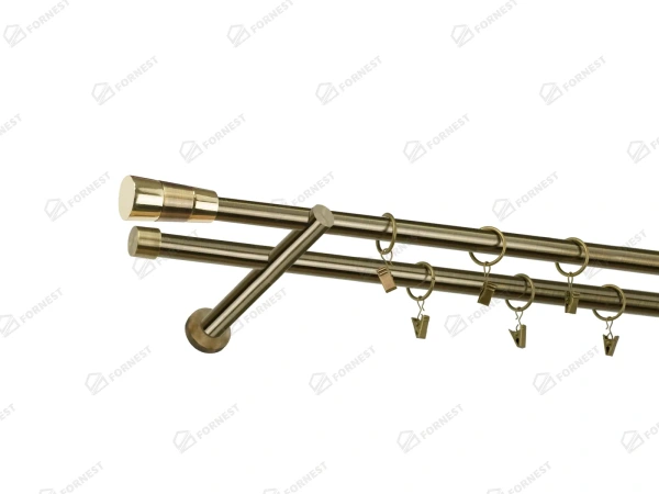 Garniža 19x19mm - 2rady - VOLEO - antik