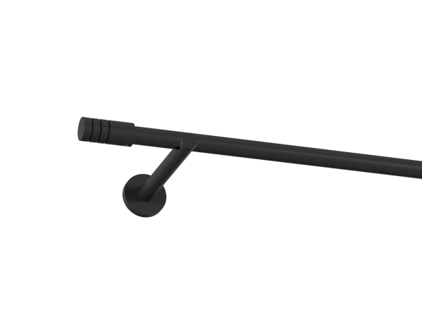 Garniža 19mm obyčajná tyč - 1rad - TECHNO - čierna 1