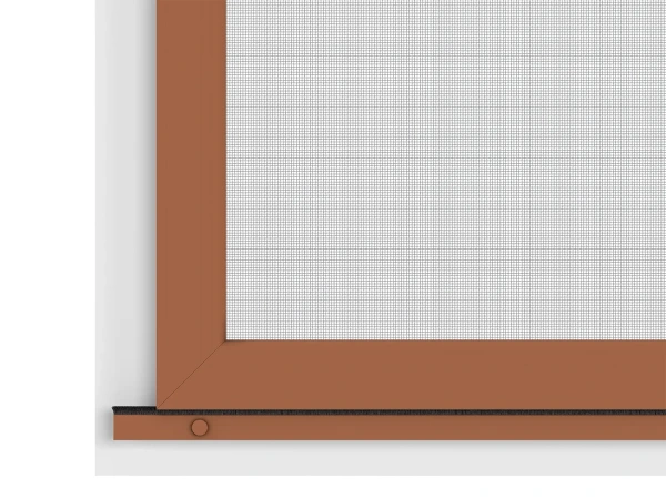 Siete proti hmyzu na DVERE - posuvné - HNEDÁ - RAL 8003 - bez priečky 7