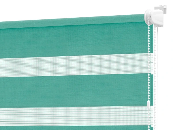 Roleta MINI+ deň a noc - látka Bahama 1809 - smaragdová