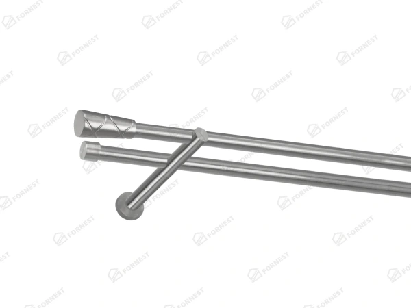 Garniža 19x19mm - 2rady - TRAPEZIUM - satin 1
