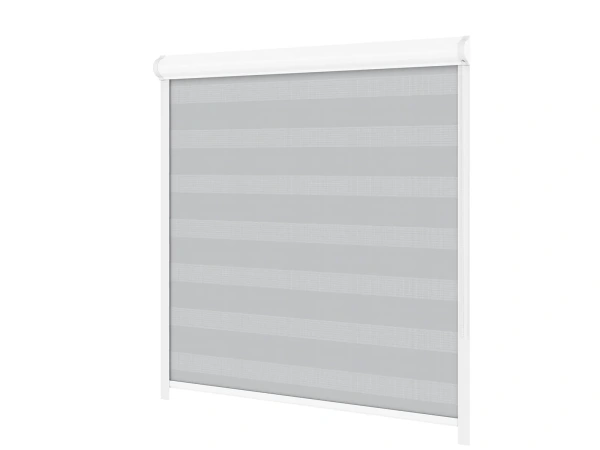 Roleta SWING PREMIUM - deň a noc - látka Zakynthos 12 - sivá 2