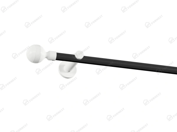 Garniža 19mm drážková tyč - 1rad - GABI - čierno biela 1