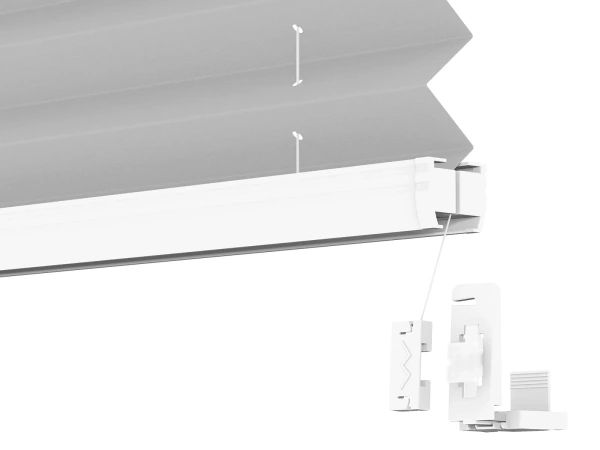 Plisé rolety LUX - látka Silver dust 11199 - BLACKOUT (zatemňujúca) 5