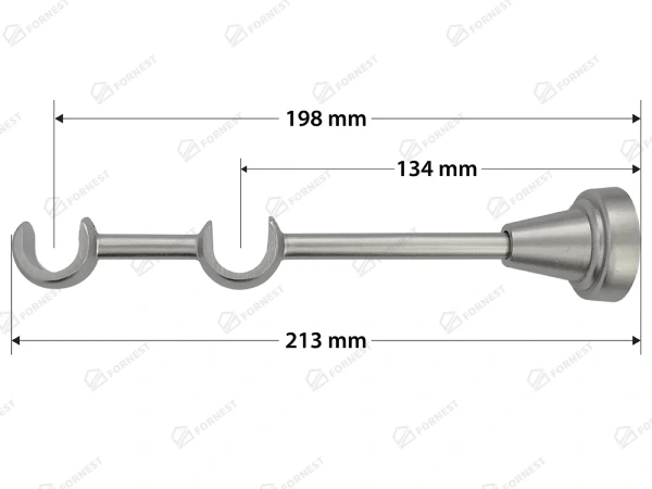 Garniža 19x19mm - 2rady - TRAPEZIUM - satin 4