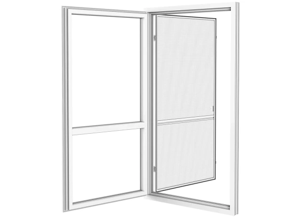 Siete proti hmyzu na DVERE - pántové SLIM - biela RAL9016 3