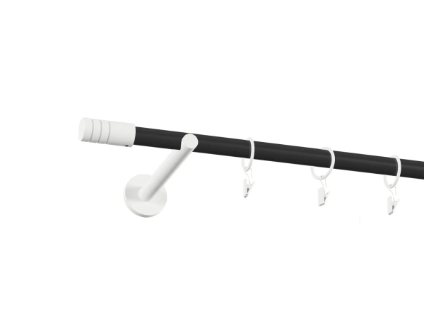 Garniža 19mm obyčajná tyč - 1rad - TECHNO - čierno biela