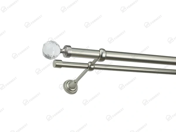 Garniža 25x16mm - 2rady - GUĽA CRYSTAL - satin 1