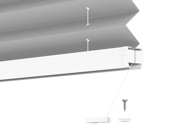 Plisé rolety LUX - látka Soft grey 11040 - PEARL 7