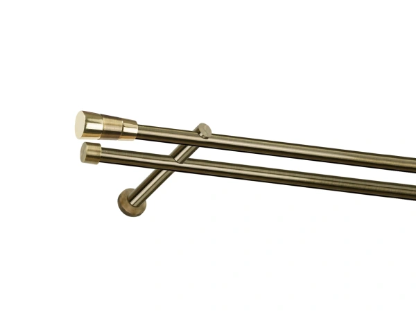 Garniža 19x19mm - drážková tyč - 2rady - VOLEO - antik 1