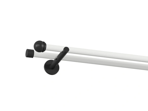 Garniža 19x19mm obyčajná tyč - 2rady - TODI MAX - bielo čierna 1
