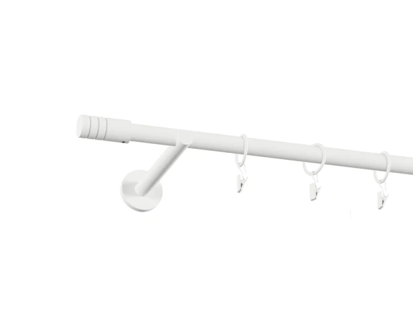 Garniža 19mm obyčajná tyč - 1rad - TECHNO - biela