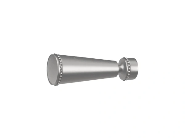 Garniža 16x16mm - 2rady - MILANO CRYSTAL - satin 2