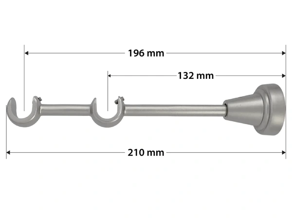 Garniža 16x16mm - 2rady - KOLOSEO - satin 4