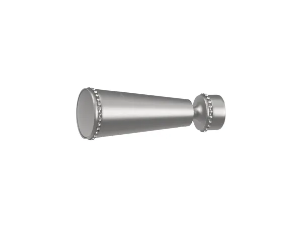 Garniža 16x16mm - 2rady - MILANO CRYSTAL - satin 2