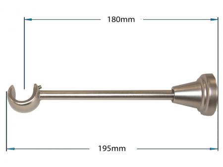 Garniža 19mm - 1rad - JUPITER - satin