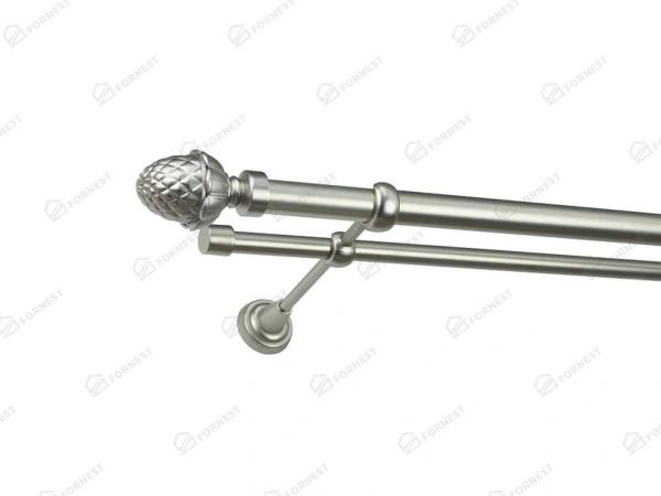 Garniža 25x16mm - 2rady - ŽALUĎ - satin 1