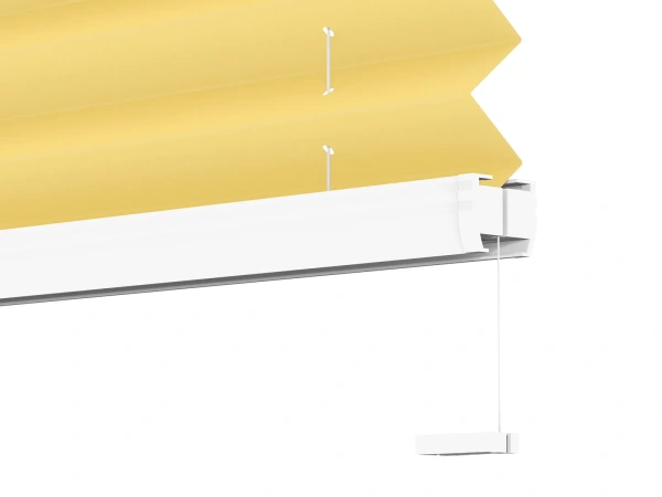 Plisé rolety LUX - látka Lemon fizz 11239 - BLACKOUT (zatemňujúca) 6