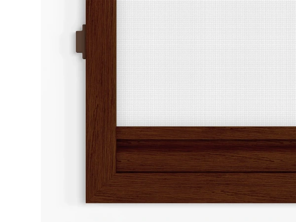 Siete proti hmyzu na DVERE - pántové - ORECH - drevoimitácia - s priečkou 7